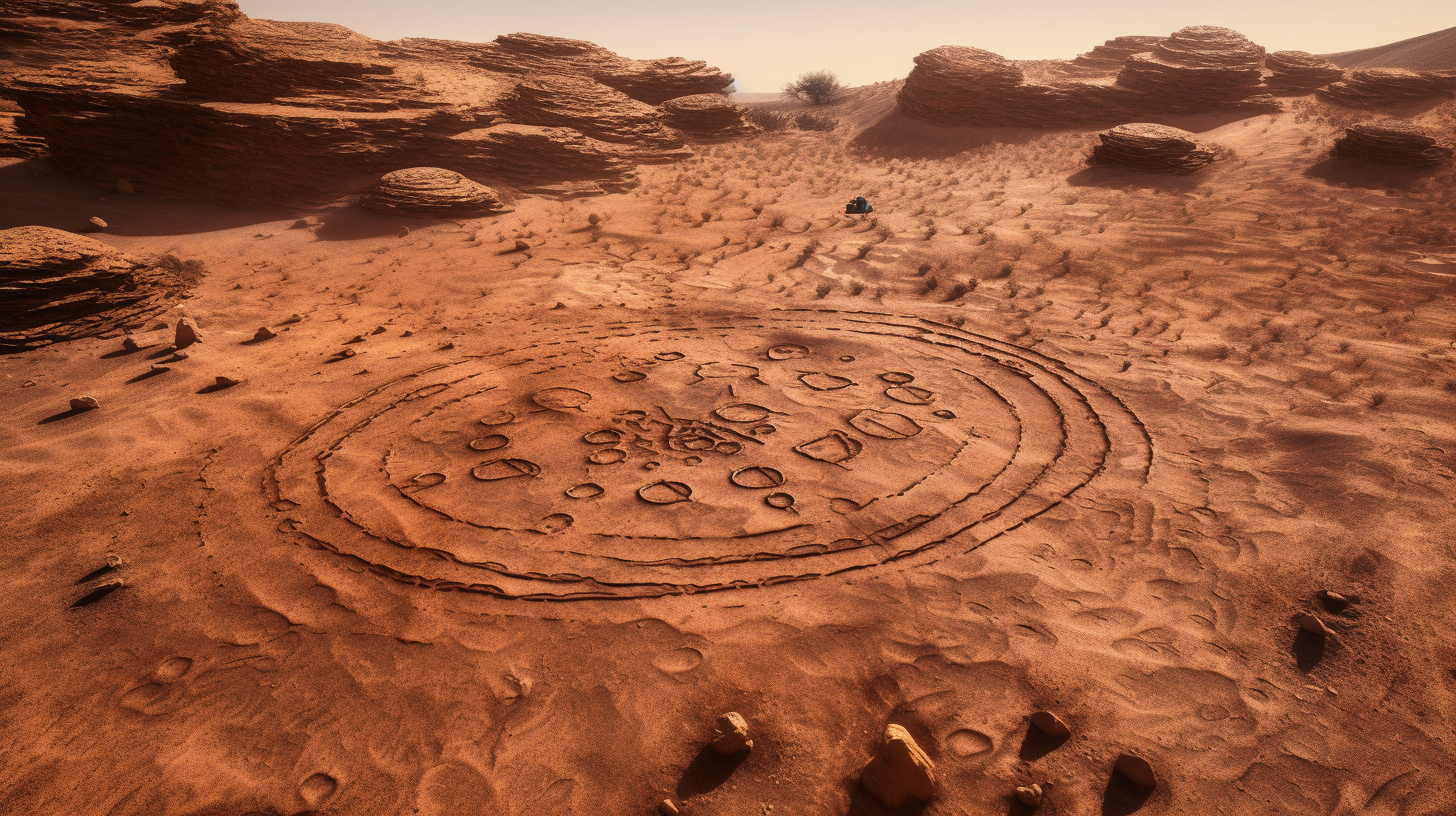 geoglyphs on mars