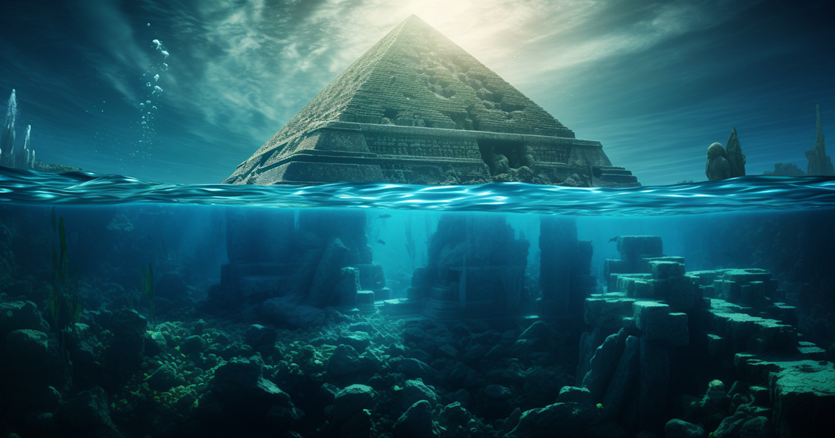 egypt pyramids watery past