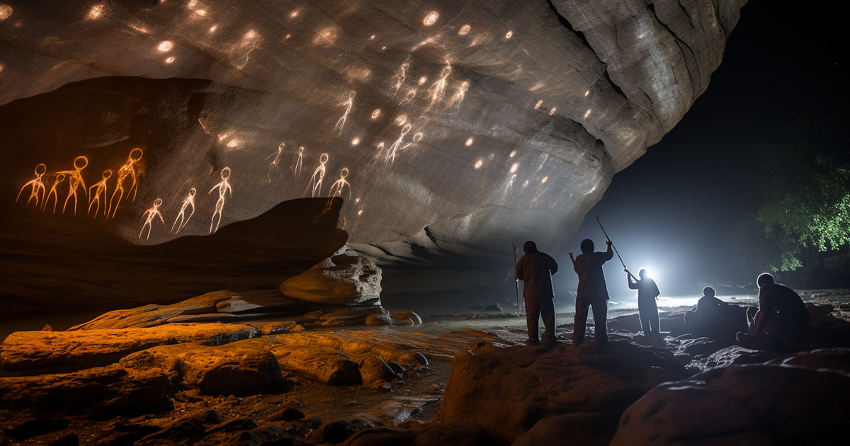 ancient cave drawings mysteries cosmic encounters